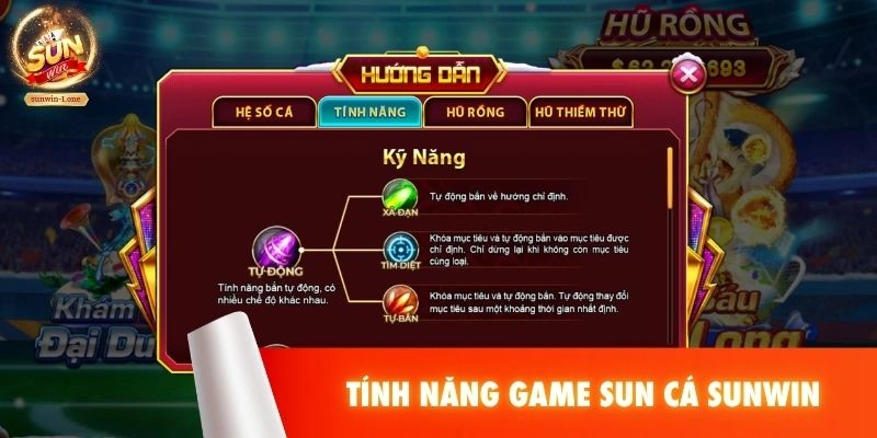 Tính năng game SUN Cá SUNWIN